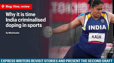 Why It Is Time India Criminalised Doping In Sports Sports News The