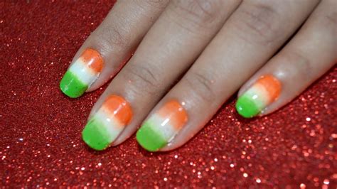 Independence Day Indian Flag Nail Art 15 August Indiannailart