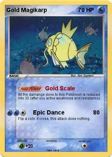 Pokémon Gold Magikarp 6 6 Gold Scale My Pokemon Card
