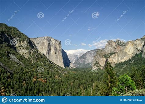 View Of Yosemite Valley In Yosemite National Park California Usa