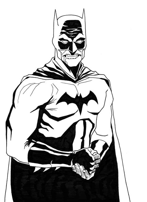 Batman Black And White Drawing Free Download On Clipartmag