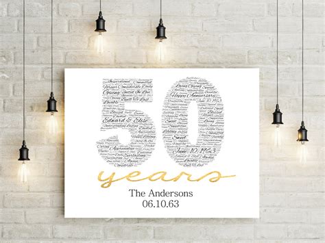 50th Anniversary T Canvas Golden Wedding Anniversary T