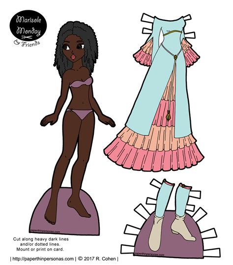 Marisole Monday Full Color Printable Paper Doll Artofit