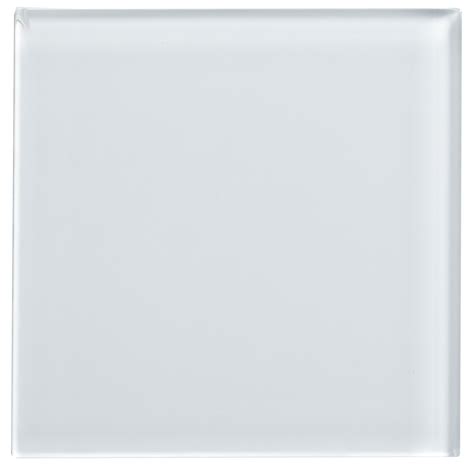 White Glass Wall Tile L98mm W98mm Departments Diy At Bandq