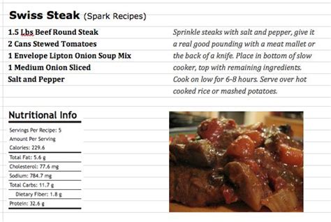 It was kind of a sticky gravy, sweet and savory, little or. Pin by Peg Steckel on Red Meat | Swiss steak, Lipton onion ...