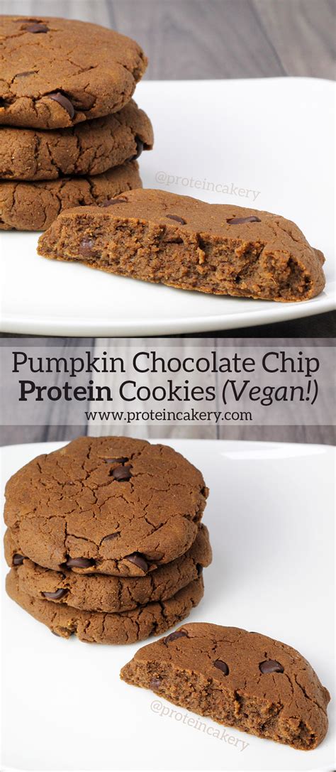 This protein pumpkin cookies recipe tastes like a pumpkin pie in cookie form all while being unbelievably healthy! pumpkin-chocolate-chip-protein-cookies-pinterest - Andréa ...