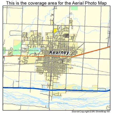 Aerial Photography Map Of Kearney Ne Nebraska