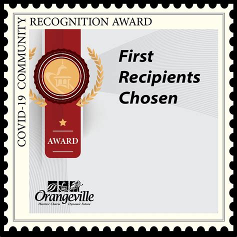 Community Recognition Awards During Covid 19 Announced Town Of