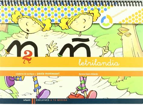 Letrilandia Cuaderno De Escritura 2 Pauta Montessori Aurora Usero