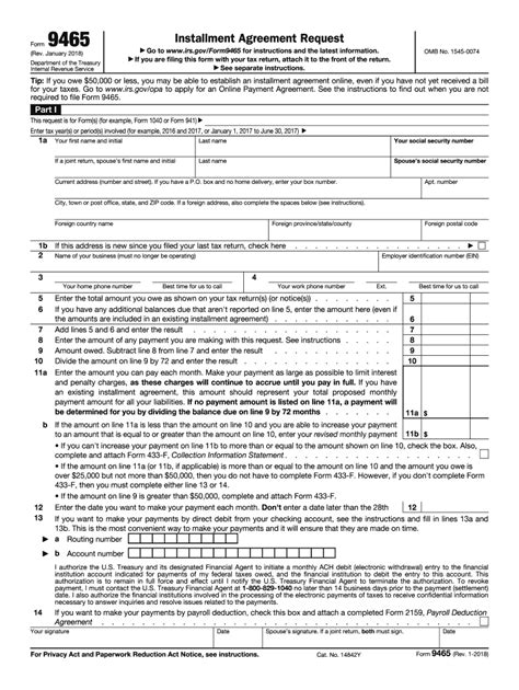 9465 2018 2024 Form Fill Out And Sign Printable Pdf Template