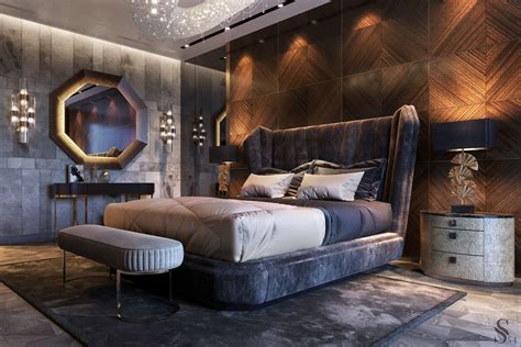 Apartment In Kiev On Behance Chic Bedroom Design Luxurious Bedrooms