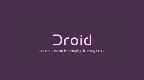 Droid Logo Android Free Font Free Fonts