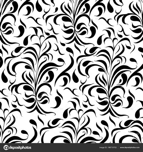 Floral Pattern Vector Flower Seamless Background Stock Vector Image