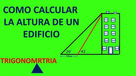 Calcular La Altura De Una Torre Problema De Trigonometria Youtube