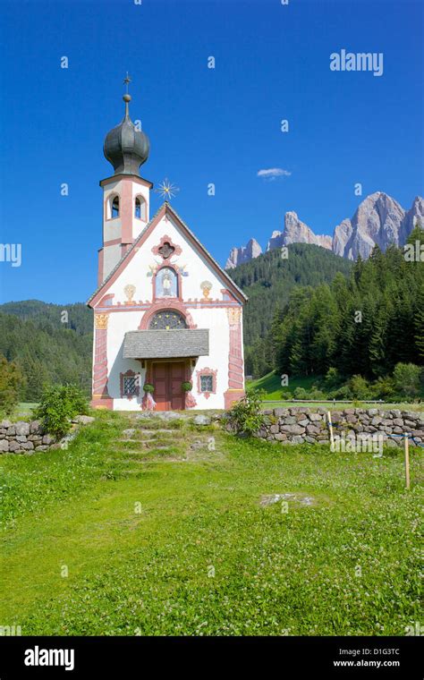 Church Val Di Funes Bolzano Province Trentino Alto Adigesouth Tyrol