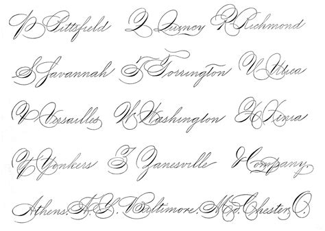 Spencerian Saturday Pen Flourished Words The Graphics Fairy