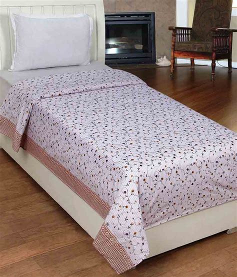 Homezaara Multicolour Floral Cotton Single Bed Sheet Buy Homezaara