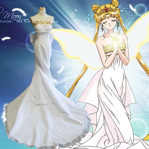 Anime Sailor Moon Cosplay Neo Queen Serenity Iconic White Etsy