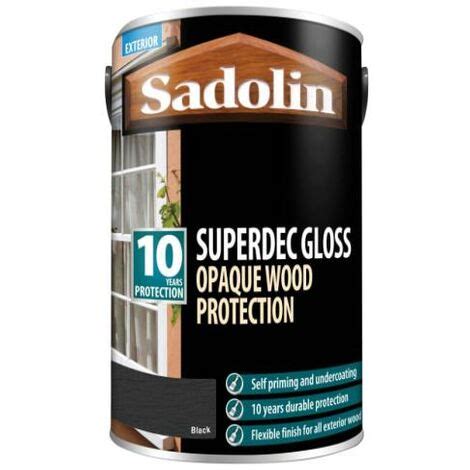 Sadolin Superdec Opaque Wood Protection Black ZSAD