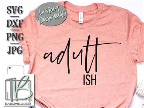 Download Adultish SVG adult ish svg Adulting SVG Funny T Shirt SVG | Etsy