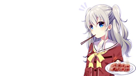 Silhouette of mountain, simple, simple background, minimalism. Anime Charlotte Backgrounds | PixelsTalk.Net