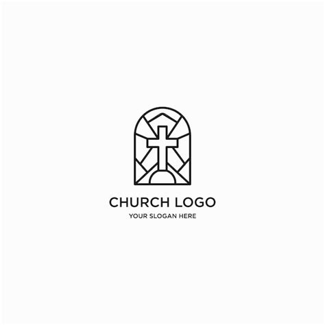 Premium Vector Logo Church Design Art Template
