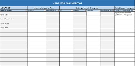 Planilha Excel Prospecção De Clientes Contatos E Vendas R 799 Em