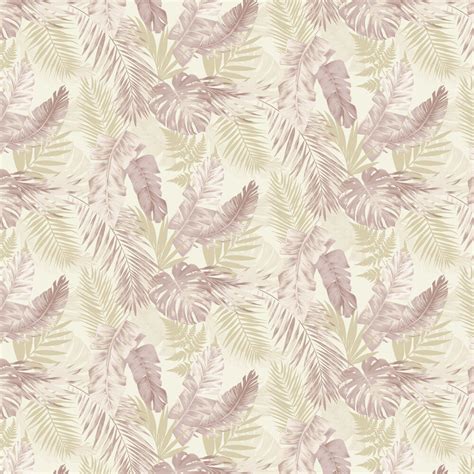 Soft Tropical By Arthouse Blush Gold Wallpaper