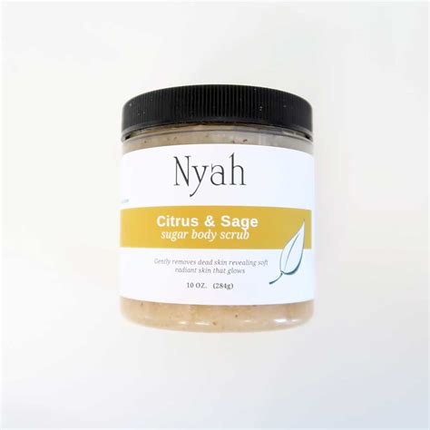 Citrus And Sage Sugar Body Scrub Nyah Beauty