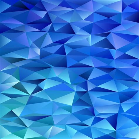 Blue Geometrical Abstract Triangle Background Polygon Vector