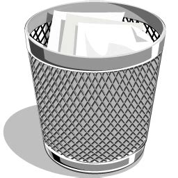 Falling debris icon vector isolated on white background, falling. Wastepaper basket clipart - Clipground