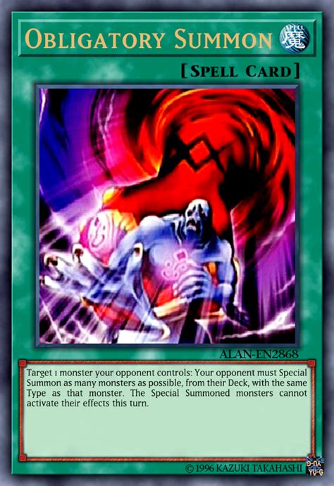 Obligatory Summon By Alanmac95 On Deviantart Summoning Custom Yugioh