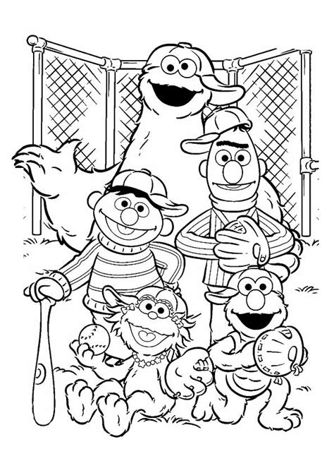Elmo And Friends Coloring Pages