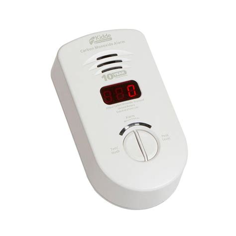 Provides continuous monitoring of smoke and co levels, even if there's a power failure; Kidde 10-Year Worry Free Plug-In Carbon Monoxide Detector ...