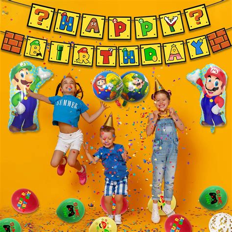 Super Mario Party Suppliesmario Game Birthday Party Suppliesmario
