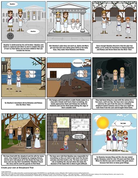 Romulus And Remus Story Storyboard By Zbsomething