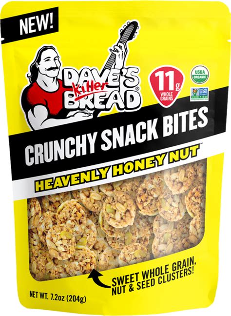 Daves Killer Bread Crunchy Snack Bites Heavenly Honey Nut 72oz