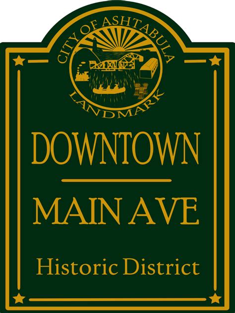 Historic Sign Marker for Main Ave. | Historical, Signs, Graphic design