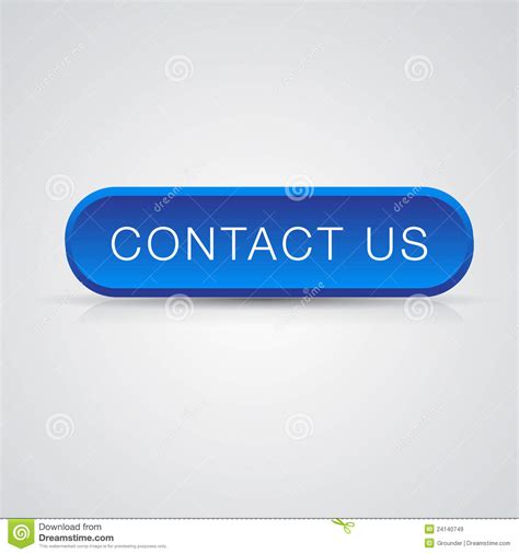 Blue Button Contact Us Royalty Free Stock Images - Image: 24140749
