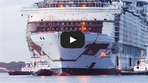 Video Construction Update Of The Worlds Largest Cruise Ship