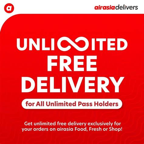 With the pass, you can redeem flights for travel between. AirAsia Deliver Unlimited Free Delivery Pass Promo