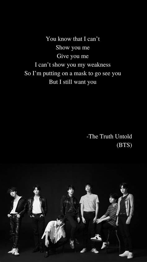 Bts Song Quotes ~ The Truth Untold By Bts Lyrics Wallpaper Kpopbuzz