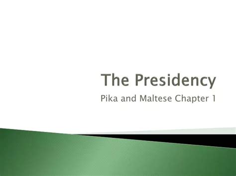 ppt the presidency powerpoint presentation free download id 1800364