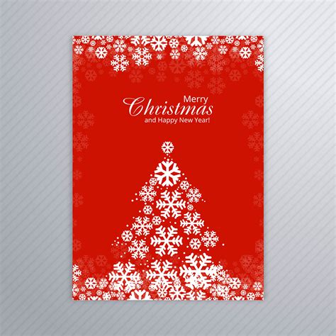 Merry christmas card brochure design - Download Free ...