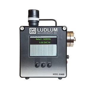 The difference between the count rates on the two plateaus. Model 334AB Alpha-Beta Air Monitor
