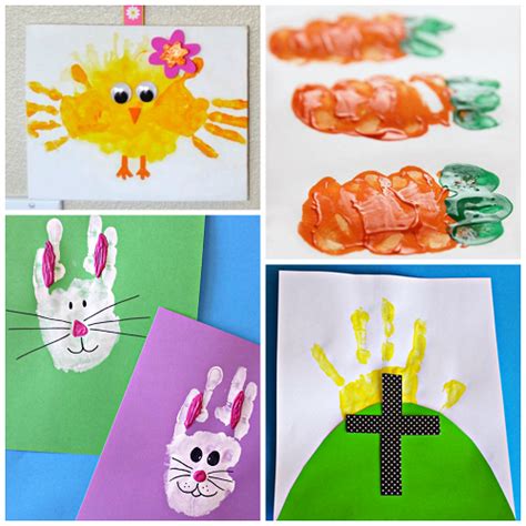 Easter Handprint And Fingerprint Crafts For Kids Crafty Morning