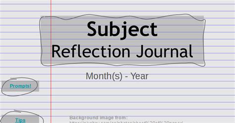 If you're not a subscriber to najowrimo, be sure to sign up today. Teaching Like an Artist: Reflection Journal Template and Resources