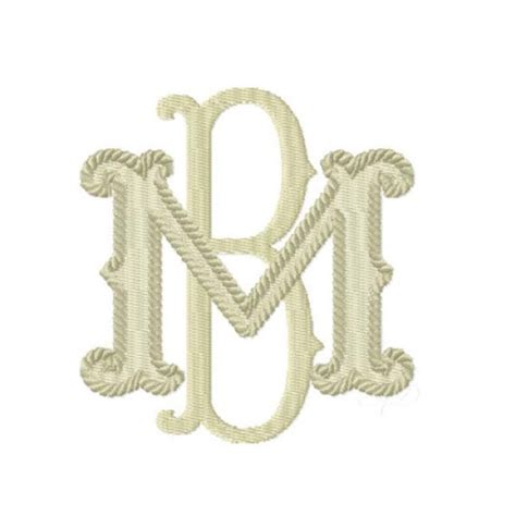 Barrett Fill Rope Embroidery Font Package Herrington Design