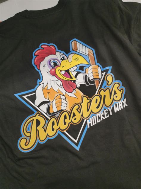 Roosters Jersey Crest T Shirt Black B Sharp Ottawa Inc