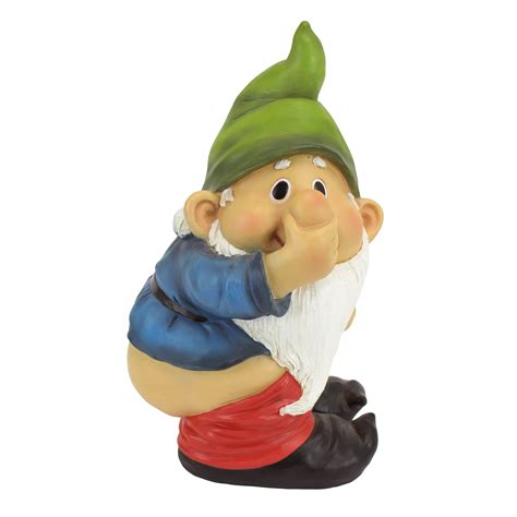 buy garden gnome statue stinky the garden gnome naughty gnomes mooning gnomes statues